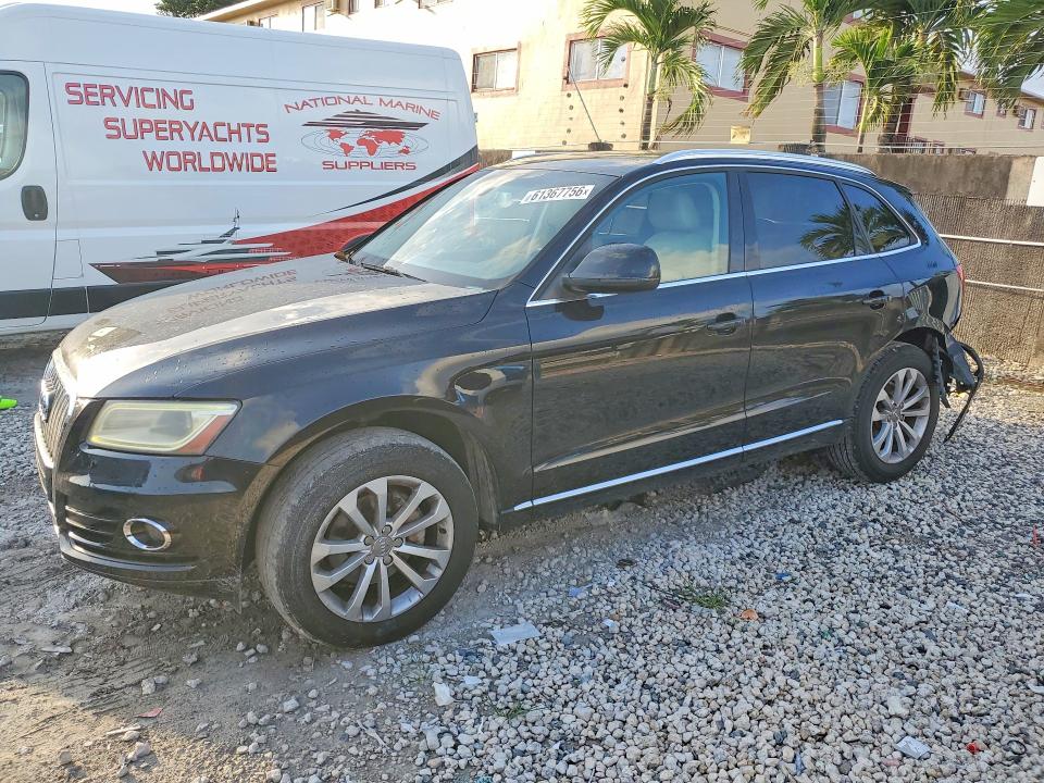 2013 Audi Q5 VIN WA1LFAFPXDA051750 COPART salvage auction — REAR END, Fl - Cert Of Title Slvg Rebuildable, sold $275 on 2026-07-28 (photo 1)