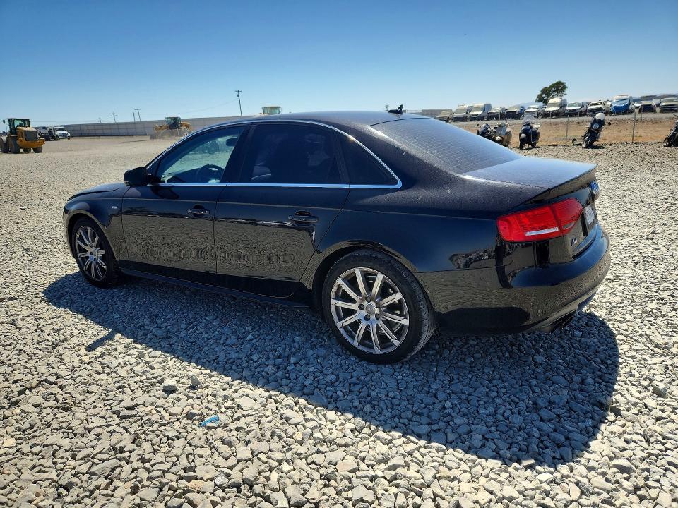 2012 Audi A4 VIN WAUEFAFL8CA119583 COPART salvage auction — FRONT END, Ca - Salvage Certificate, sold $925 on 2026-07-16 (photo 2)