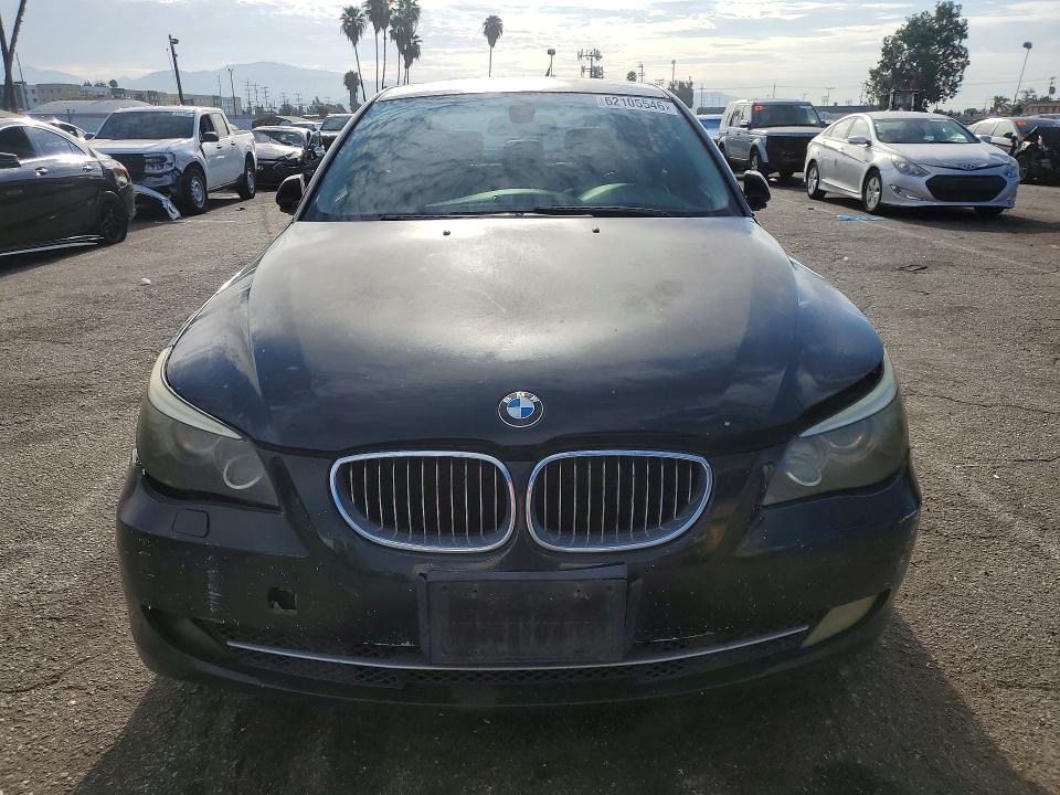 2008 BMW 5 series VIN WBANU53598C112690 COPART salvage auction — FRONT END, Ca - Dis/Dlr/Exp App For Dup Clean, sold $100 on 2026-07-28 (photo 5)