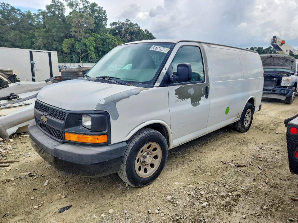 2012 Chevrolet Express VIN 1GCSGAFX5C1138243 COPART salvage auction — FRONT END, Fl - Certificate Of Title, sold $20 on 2026-09-01 (photo 1)