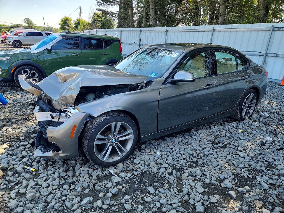 2016 BMW 3er VIN WBA8E3G53GNU01656 COPART salvage auction — FRONT END, Nj - Cert Of Title-Salvage, sold $1,500 on 2026-08-12 (photo 1)
