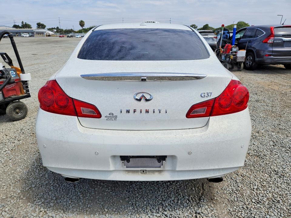 2012 Infiniti G37 VIN JN1CV6APXCM623185 COPART salvage auction — WATER/FLOOD, CA - CERT OF TITLE-SALVAGED, sold $1,200 on 2026-07-17 (photo 6)