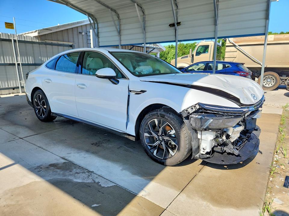 2025 Hyundai Sonata VIN KMHL64JA6SA457219 COPART salvage auction — FRONT END, Az - Cert Of Title - Salvage, sold $30 on 2026-07-27 (photo 4)