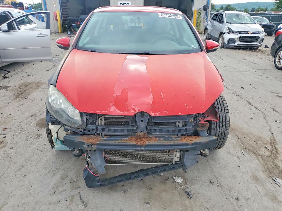 2010 Volkswagen Golf VIN WVWAB7AJ3AW121876 COPART salvage auction — FRONT END, PA - CERTIFICATE OF SALVAGE, sold $400 on 2026-08-12 (photo 5)