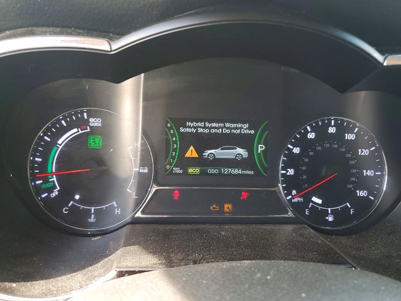 2012 Kia Optima hybrid VIN KNAGM4AD8C5030718 COPART salvage auction — WATER/FLOOD, WA - VEHICLE CERT OF OWNERSHIP-TITL, sold $225 on 2026-07-27 (photo 9)
