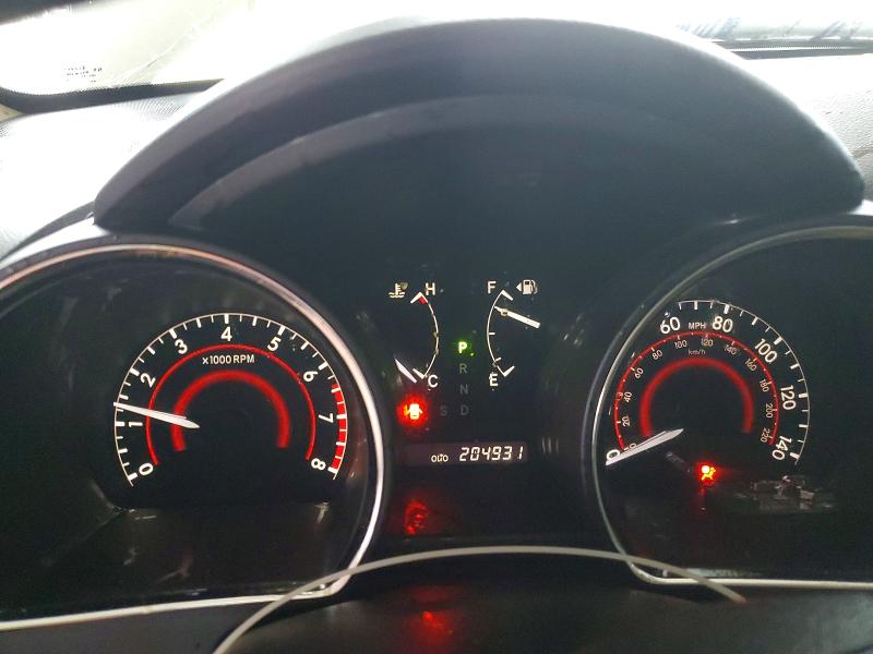 2013 Toyota Highlander VIN 5TDZK3EH2DS094953 COPART salvage auction — FRONT END, Tx - Certificate Of Title, sold $2,800 on 2026-07-31 (photo 9)