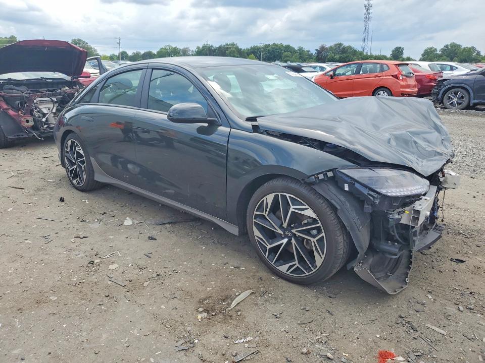 2023 Hyundai Ioniq 6 VIN KMHM34AA3PA022842 COPART salvage auction — FRONT END, Va - Cert Of Title - Salvage, sold $4,200 on 2026-07-22 (photo 4)