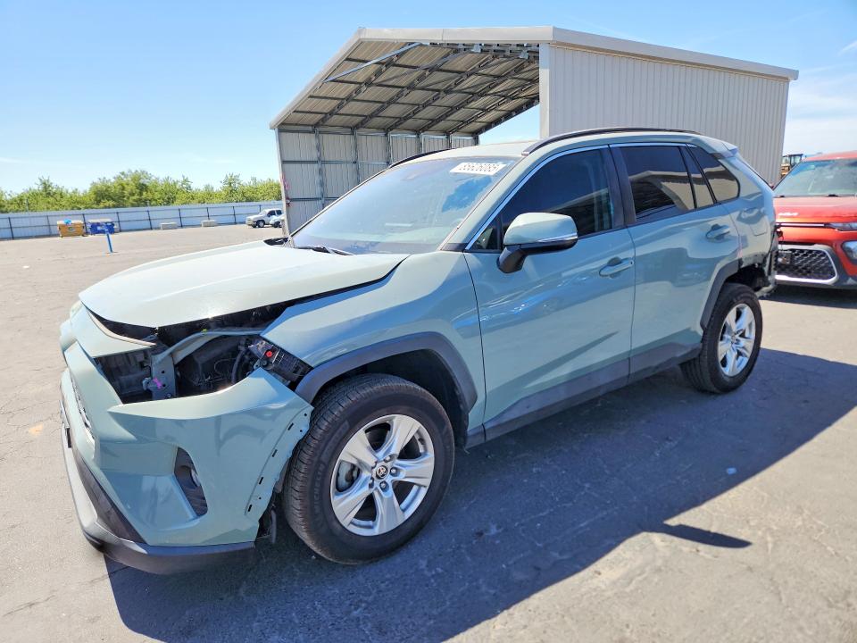 2021 Toyota Rav4 VIN 2T3W1RFV1MW153843 COPART salvage auction — REAR END, CA - SALVAGE CERTIFICATE, sold $8,500 on 2026-07-30 (photo 1)