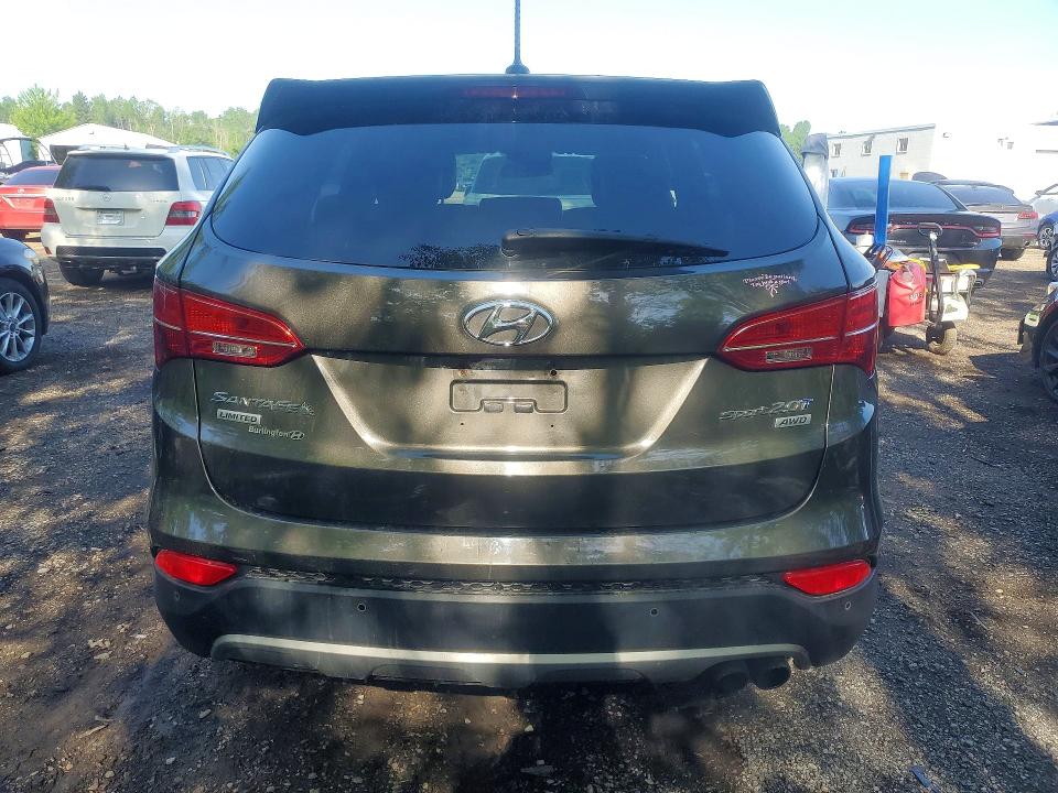 2013 Hyundai Santa fe VIN 5XYZUDLA0DG083971 COPART salvage auction — FRONT END, ON - PERMIT NO BRAND - UNFIT, sold $425 on 2026-07-21 (photo 6)