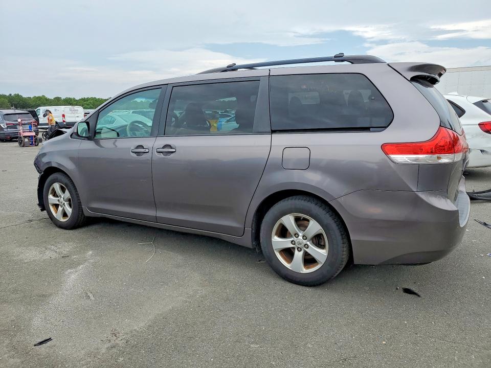 2011 Toyota Sienna VIN 5TDKK3DC3BS095646 COPART salvage auction — FRONT END, NY - MV-907A SALVAGE CERTIFICATE, sold $500 on 2026-07-20 (photo 2)