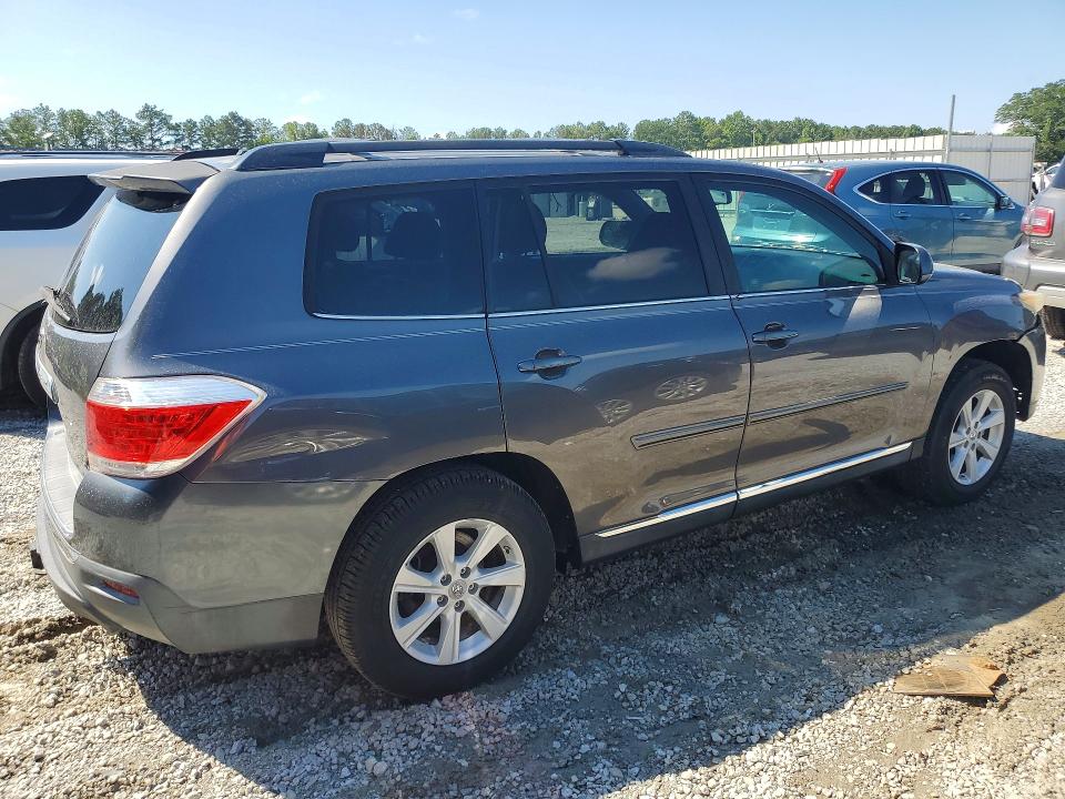 2012 Toyota Highlander VIN 5TDZK3EH3CS077531 COPART salvage auction — FRONT END, Ga - Certificate Of Title (P), sold $4,700 on 2026-07-28 (photo 3)