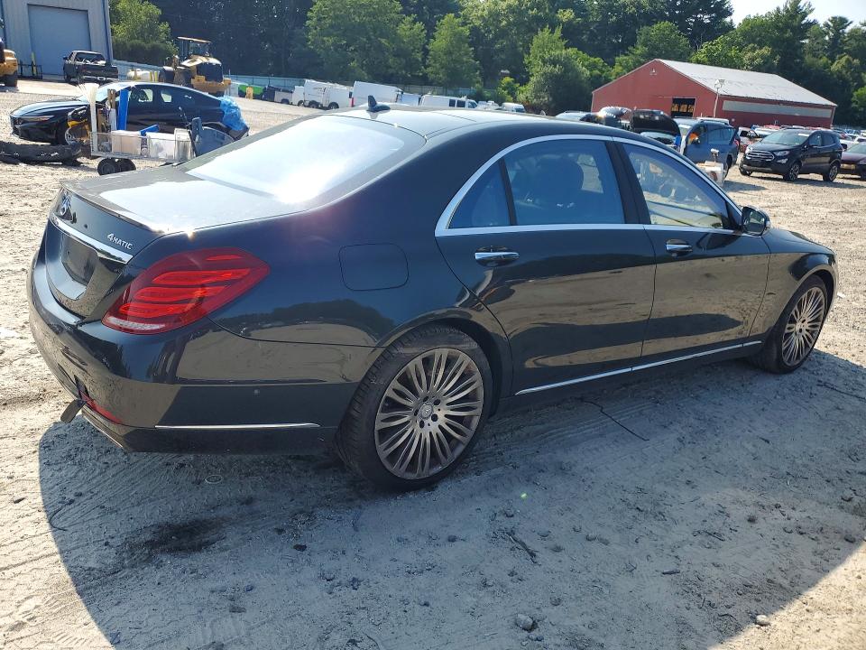 2016 Mercedes-benz S-klasse VIN WDDUG8FB4GA246385 COPART salvage auction — WATER/FLOOD, Ma - Cert Of Title-Reconstrctd Fld, sold $8,300 on 2026-08-10 (photo 3)