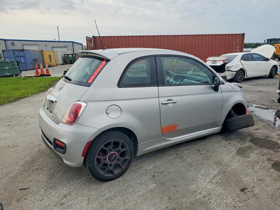 2013 Fiat 500 VIN 3C3CFFBR4DT750217 COPART salvage auction — FRONT END, Fl - Cert Of Title Slvg Rebuildable, sold $450 on 2026-07-30 (photo 3)