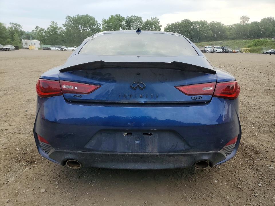 2019 Infiniti Q60 VIN JN1EV7EL8KM290845 COPART salvage auction — VANDALISM, Az - Cert Of Title - Salvage, sold $7,600 on 2026-08-03 (photo 6)