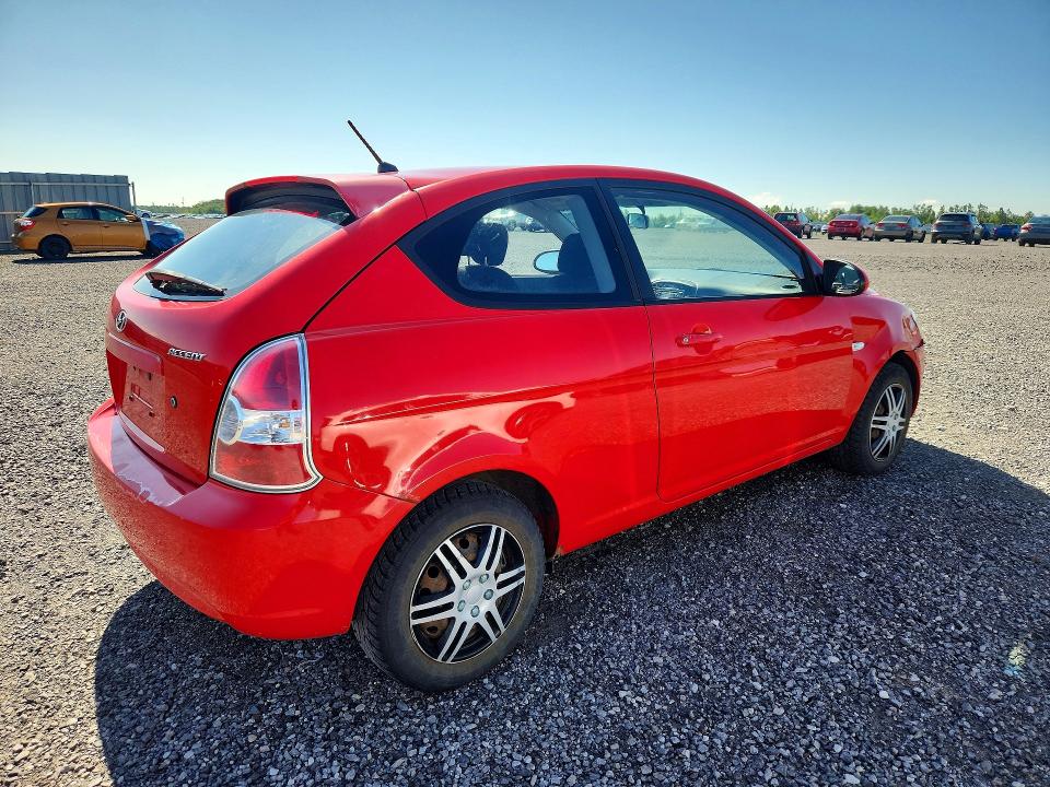 2007 Hyundai Accent VIN KMHCN35C37U005792 COPART salvage auction — FRONT END, ON - PERMIT NO BRAND - UNFIT, sold $275 on 2026-07-28 (photo 3)