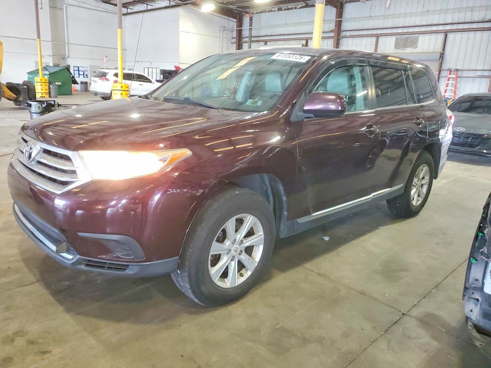 2011 Toyota Highlander VIN 5TDBK3EH3BS065444 COPART salvage auction — SIDE, FL - CERTIFICATE OF TITLE, sold $825 on 2026-07-22 (photo 1)