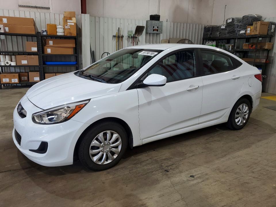 2017 Hyundai Accent VIN KMHCT4AE8HU305929 COPART salvage auction — FRONT END, Tx - Salvage Vehicle Title, sold $1,650 on 2026-07-27 (photo 1)