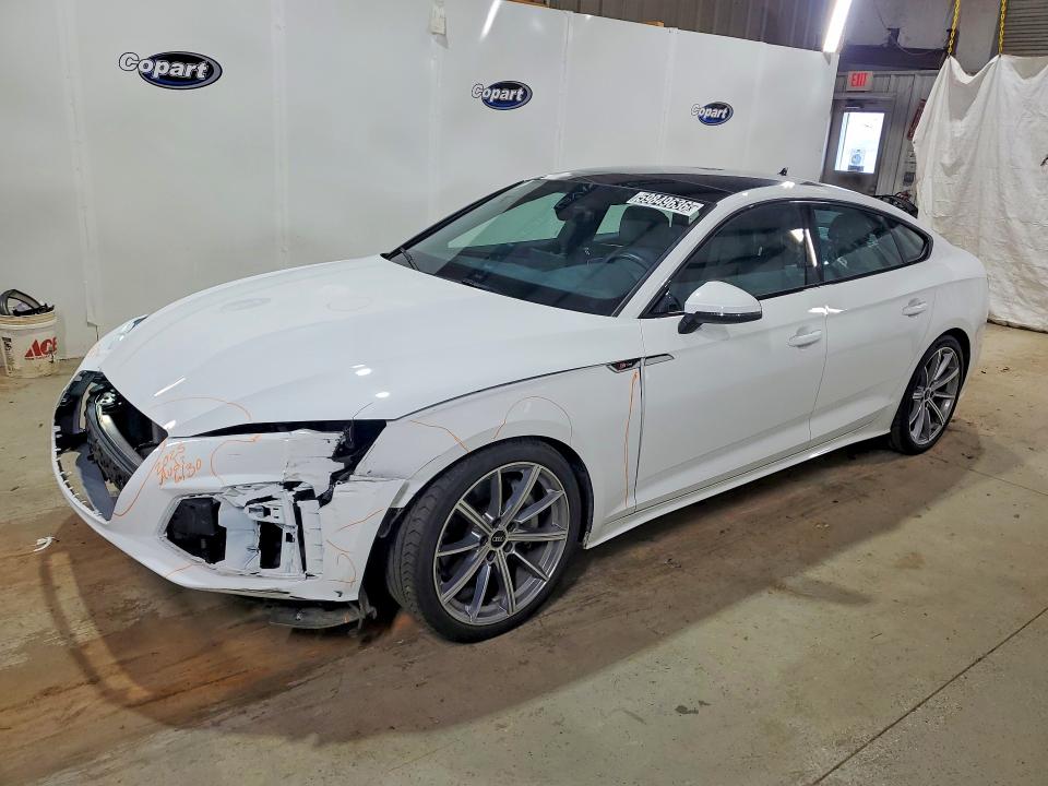 2025 Audi A5 VIN WAUDACF57SA008822 COPART salvage auction — FRONT END, MD - CERTIFICATE OF TITLE (P), sold $17,500 on 2026-07-08 (photo 1)