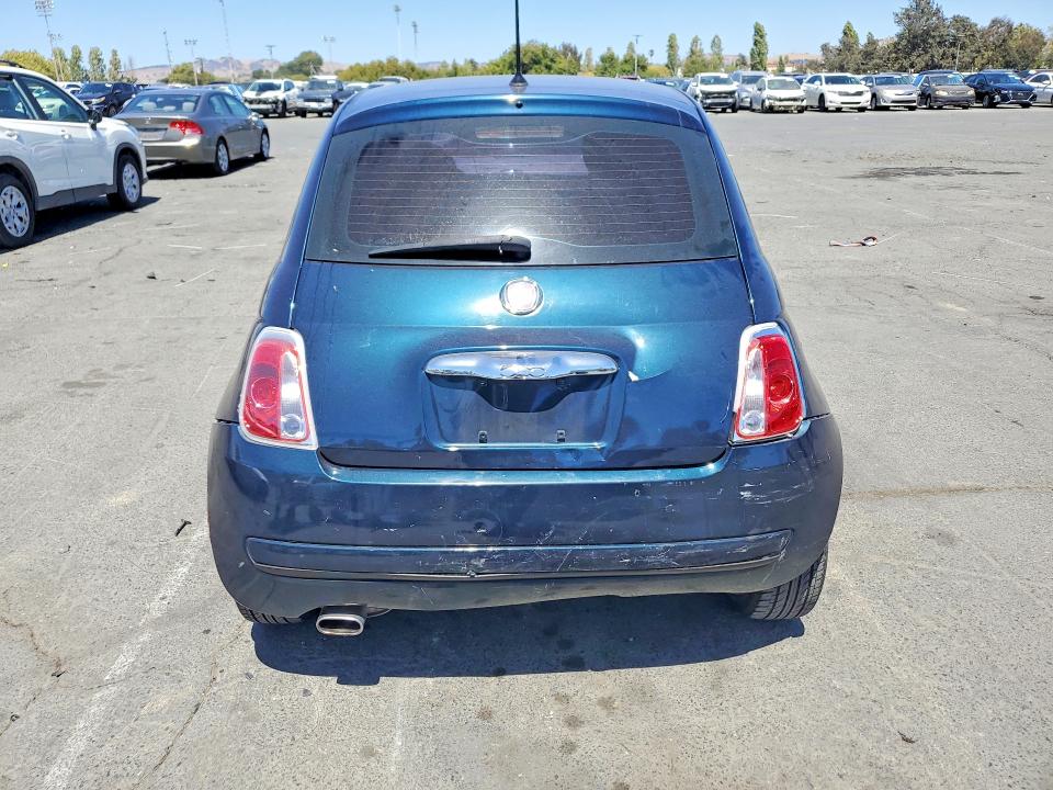 2013 Fiat 500 VIN 3C3CFFAR5DT511647 COPART salvage auction — REAR END, CA - SALVAGE CERTIFICATE, sold $525 on 2026-08-14 (photo 6)