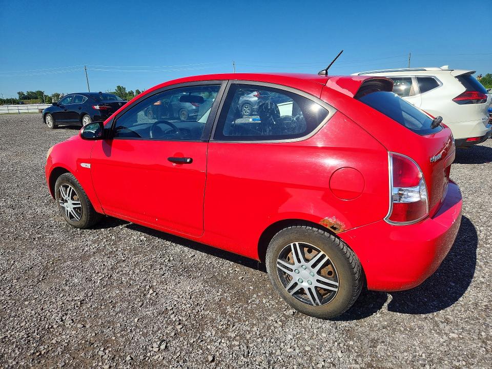 2007 Hyundai Accent VIN KMHCN35C37U005792 COPART salvage auction — FRONT END, ON - PERMIT NO BRAND - UNFIT, sold $275 on 2026-07-28 (photo 2)