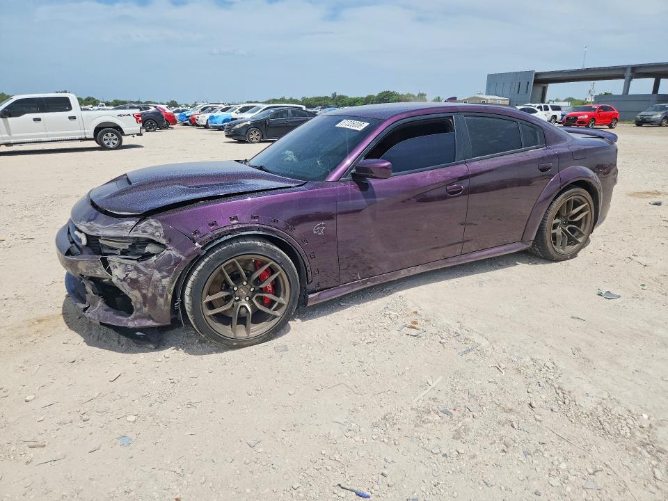 2022 Dodge Charger VIN 2C3CDXL9XNH101980 COPART salvage auction — FRONT END, Fl - Cert Of Title Slvg Rebuildable, sold $15,700 on 2026-09-01 (photo 1)