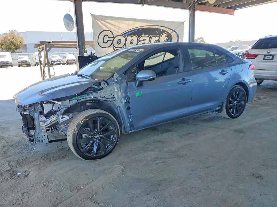 2026 Toyota Corolla VIN JTDBCMFE8T3130721 COPART salvage auction — FRONT END, Ca - Salvage Certificate, sold $4,650 on 2026-07-23 (photo 1)