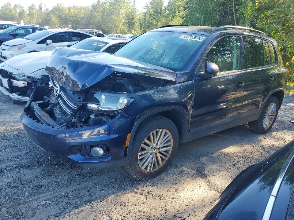 2016 Volkswagen Tiguan VIN WVGJV7AX5GW531174 COPART salvage auction — FRONT END, ON - PERMIT SALVAGE, sold $300 on 2026-08-13 (photo 1)