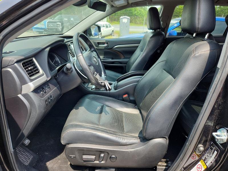 2019 Toyota Highlander VIN 5TDDZRFH8KS727511 COPART salvage auction — REAR END, PA - CERTIFICATE OF SALVAGE, sold $11,500 on 2026-07-23 (photo 7)
