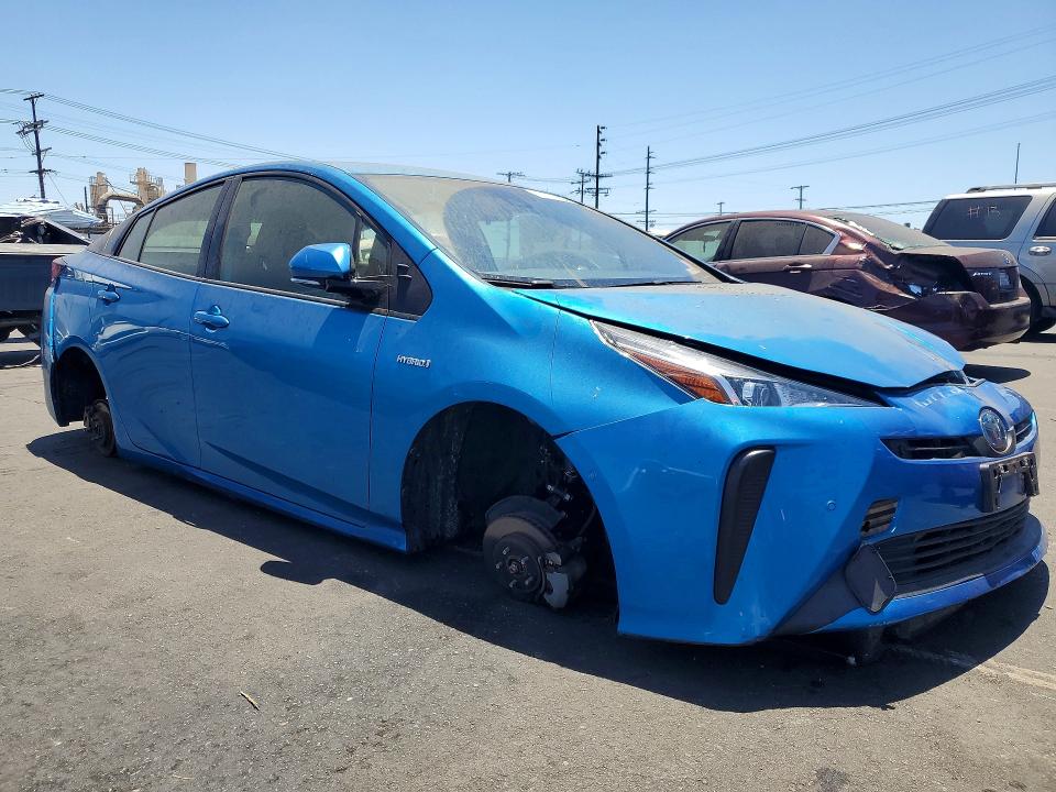 2020 Toyota Prius VIN JTDKARFU2L3120924 COPART salvage auction — VANDALISM, Ca - Salvage Certificate, sold $5,000 on 2026-07-29 (photo 4)