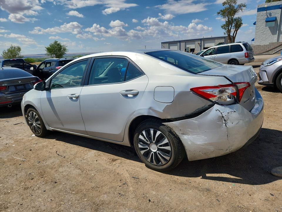 2016 Toyota Corolla VIN 5YFBURHE8GP561175 COPART salvage auction — REAR END, NM - CERTIFICATE OF TITLE, sold $200 on 2026-07-23 (photo 2)