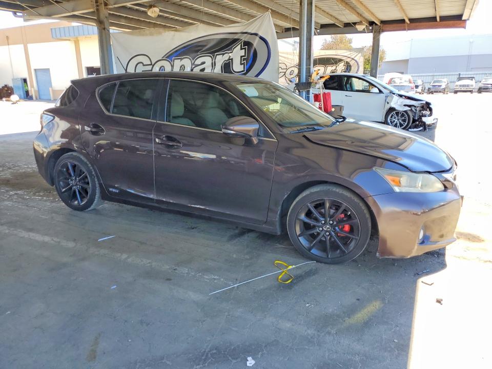 2013 Lexus Ct VIN JTHKD5BH8D2164179 COPART salvage auction — FRONT END, Ca - Salvage Certificate, sold $1,550 on 2026-07-30 (photo 4)