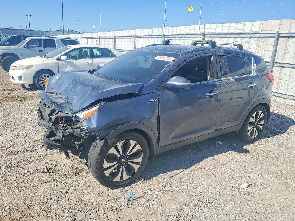 2013 Kia Sportage VIN KNDPCCA6XD7364496 COPART salvage auction — FRONT END, Nv - Salvage Title, sold $725 on 2026-07-30 (photo 1)