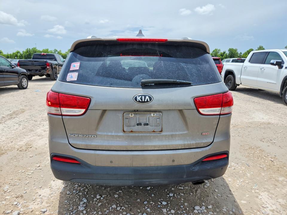 2018 Kia Sorento VIN 5XYPGDA36JG414101 COPART salvage auction — MECHANICAL, Tx - Certificate Of Title, sold $1,400 on 2026-07-17 (photo 6)