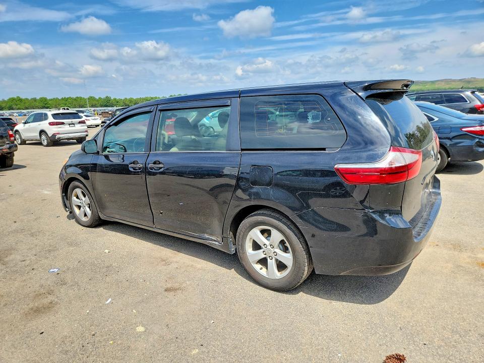 2017 Toyota Sienna VIN 5TDZZ3DC7HS836738 COPART salvage auction — MECHANICAL, Salvage Title, sold $1,150 on 2026-07-20 (photo 2)