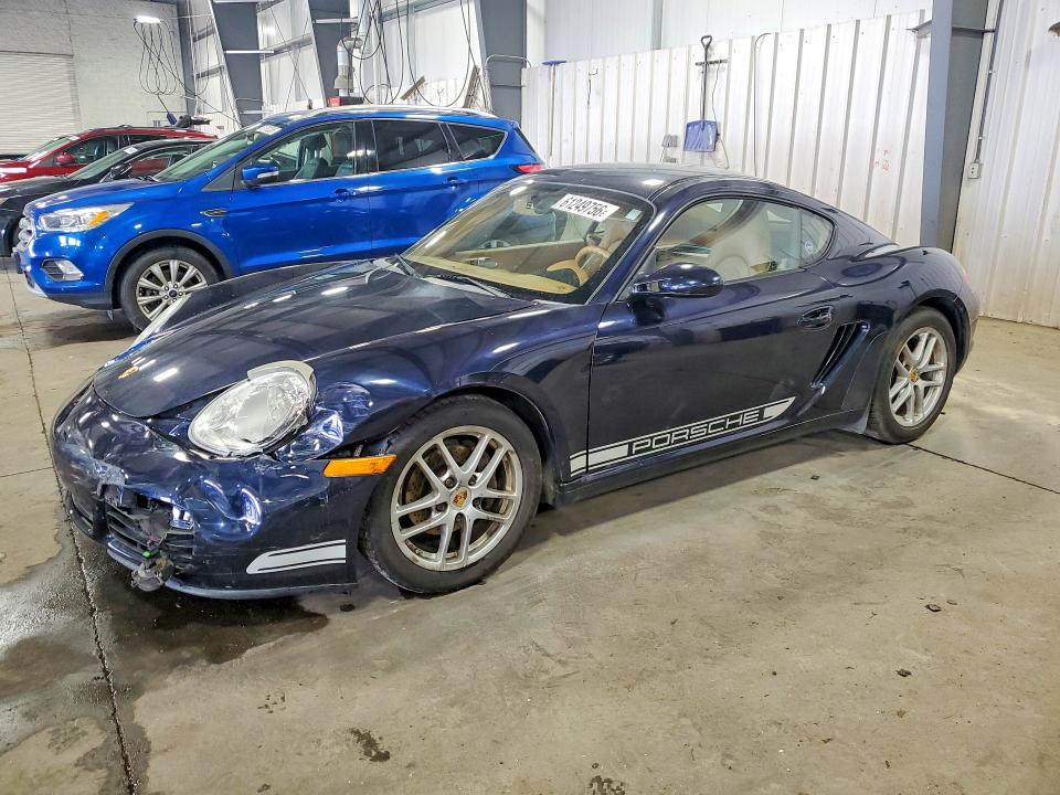 2007 Porsche Cayman VIN WP0AA29867U760071 — COPART salvage auction photo