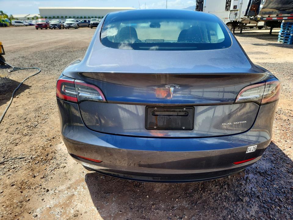 2022 Tesla Model 3 VIN 5YJ3E1EB9NF307982 COPART salvage auction — FRONT END, HI - CERTIFICATE OF TITLE, sold $7,100 on 2026-07-27 (photo 6)