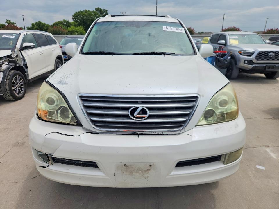 2007 Lexus Gx 470 VIN JTJBT20X870147683 COPART salvage auction — FRONT END, Tx - Salvage Vehicle Title, sold $4,900 on 2026-07-30 (photo 5)