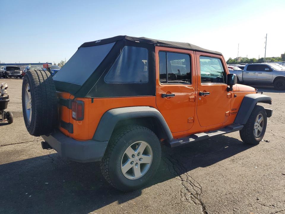 2013 Jeep Wrangler / VIN 1C4BJWDG5DL520568 COPART salvage auction — MECHANICAL, Salvage Title, sold $275 on 2026-07-28 (photo 3)