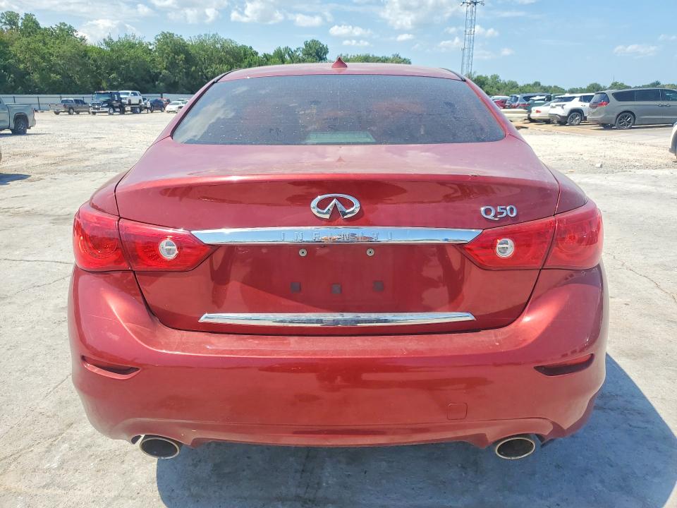 2015 Infiniti Q50 VIN JN1BV7APXFM335141 COPART salvage auction — FRONT END, Ok - Certificate Of Title, sold $2,000 on 2026-07-14 (photo 6)