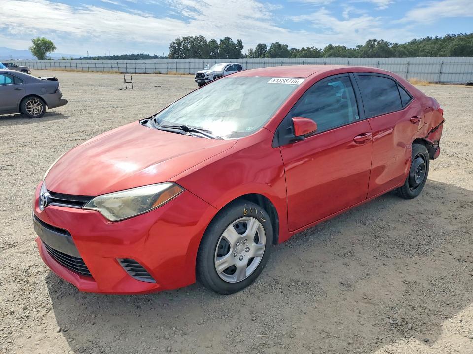 2016 Toyota Corolla VIN 5YFBURHE4GP384818 COPART salvage auction — REAR END, CA - SALVAGE CERTIFICATE, sold $3,300 on 2026-07-31 (photo 1)