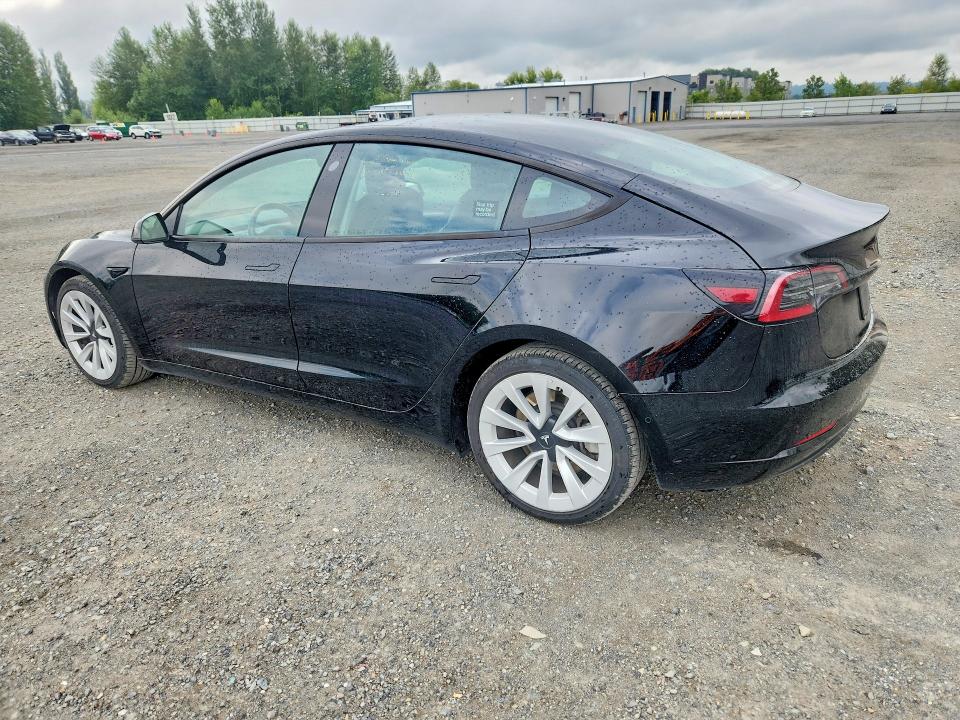 2022 Tesla Model 3 VIN 5YJ3E1EAXNF289614 COPART salvage auction — UNDERCARRIAGE, WA - VEHICLE CERT OF OWNERSHIP-TITL, sold $6,600 on 2026-07-27 (photo 2)