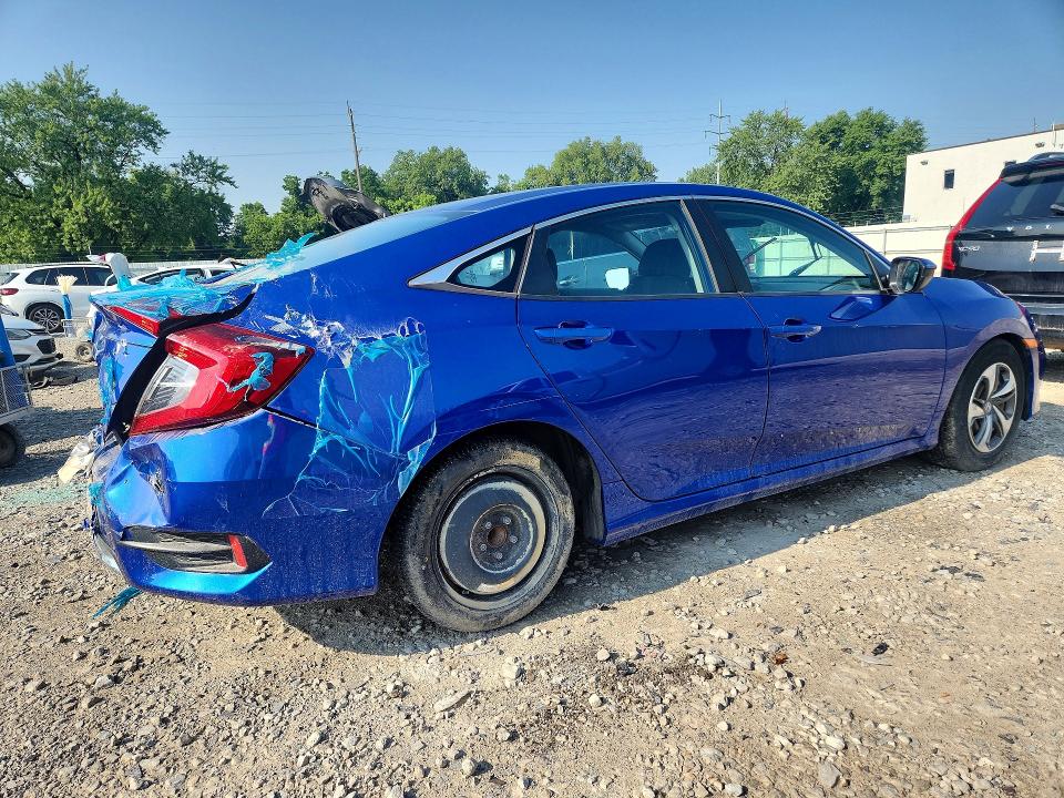 2020 Honda Civic VIN 2HGFC2F65LH537280 COPART salvage auction — REAR END, Oh - Certificate Of Title, sold $7,500 on 2026-08-25 (photo 3)
