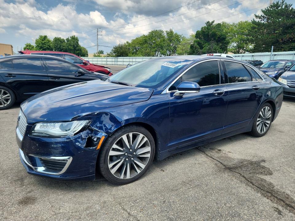 2017 Lincoln Mkz VIN 3LN6L5E92HR620278 COPART salvage auction — FRONT END, Oh - Cert Of Title-Salvage, sold $3,200 on 2026-07-31 (photo 1)