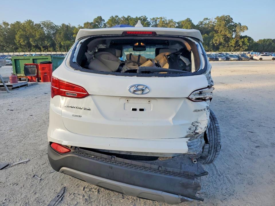 2013 Hyundai Santa fe VIN 5XYZT3LB3DG113518 COPART salvage auction — REAR END, Fl - Cert Of Title Slvg Rebuildable, sold $250 on 2026-07-28 (photo 6)