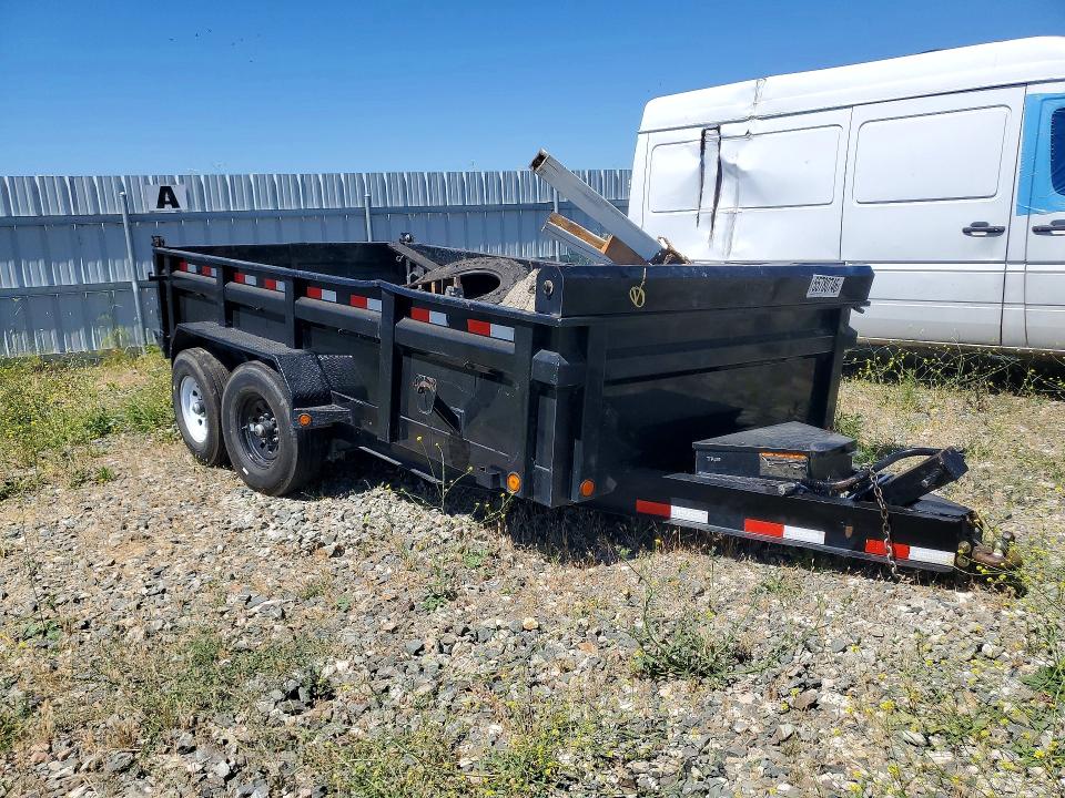 2021 Load trail Dump trailer VIN 4ZEDT1420M1212063 COPART salvage auction — SIDE, CA - SALVAGE CERTIFICATE, sold $2,800 on 2026-09-17 (photo 4)