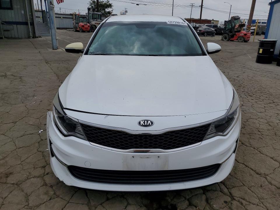 2016 Kia Optima VIN KNAGT4L3XG5076080 COPART salvage auction — FRONT END, Ca - Salvage Certificate, sold $1,350 on 2026-07-16 (photo 5)