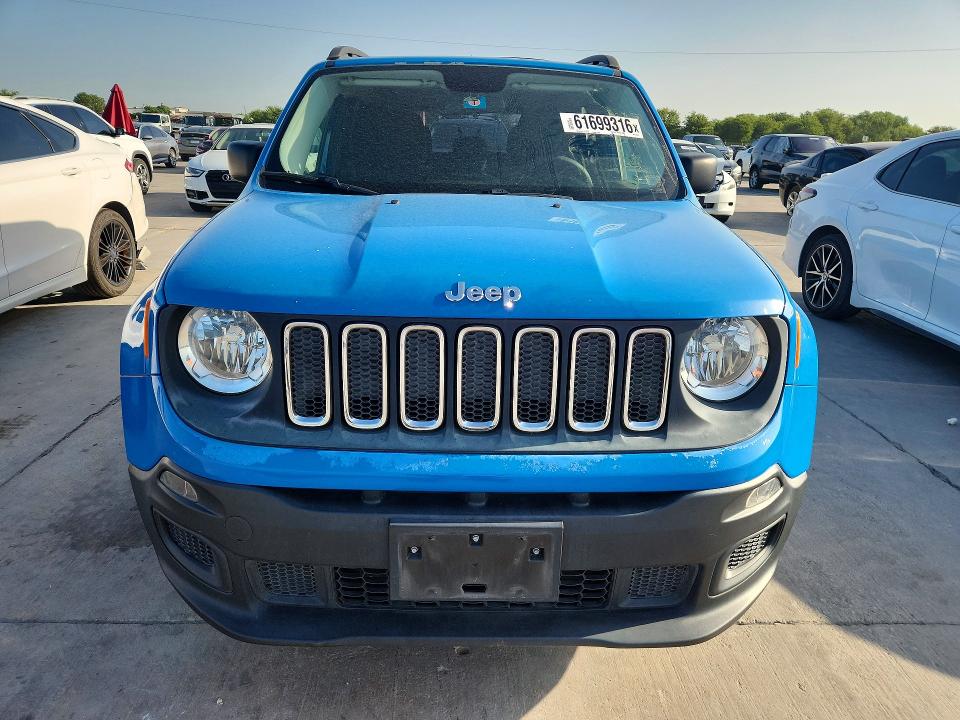 2015 Jeep Renegade VIN ZACCJAAH0FPC10394 COPART salvage auction — MECHANICAL, Tx - Certificate Of Title (P), sold $1,200 on 2026-07-30 (photo 5)
