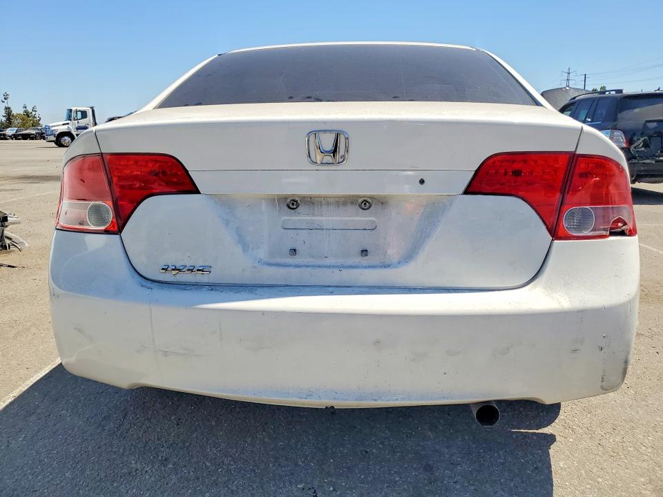 2007 Honda Civic VIN JHMFA16517S009528 COPART salvage auction — FRONT END, Ca - Salvage Certificate, sold $150 on 2026-07-21 (photo 6)