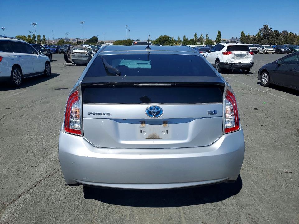 2013 Toyota Prius VIN JTDKN3DUXD5702571 COPART salvage auction — FRONT END, Ca - Salvage Certificate, sold $3,350 on 2026-07-17 (photo 6)