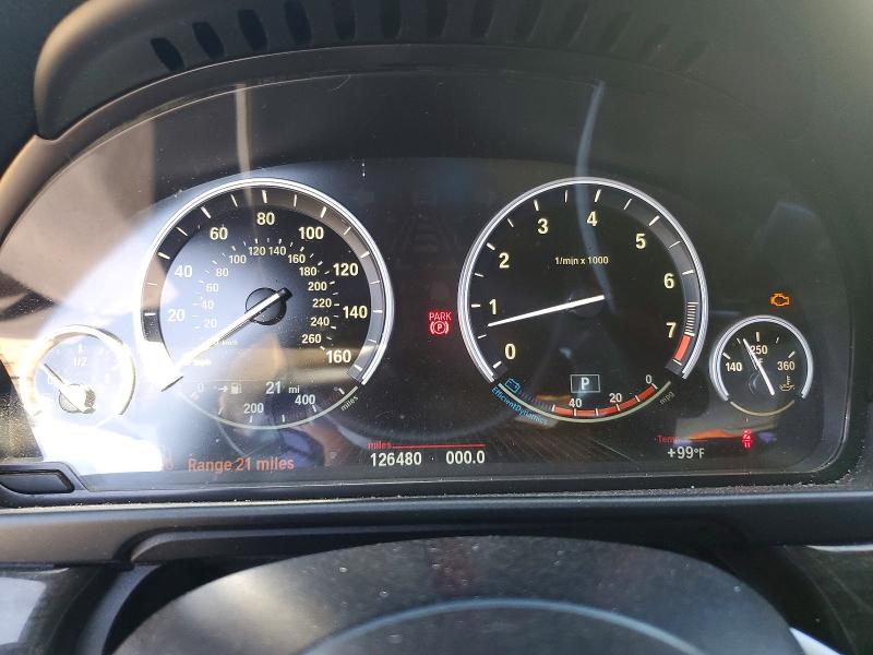 2016 BMW 5er VIN WBA5B1C57GG133379 COPART salvage auction — REAR END, Ca - Salvage Certificate, sold $2,450 on 2026-08-06 (photo 9)
